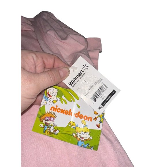 NWT Nickelodeon Rugrats T Shirt Sz L Pink Short Sleeve Angelica Girl Boss - Picture 3 of 6